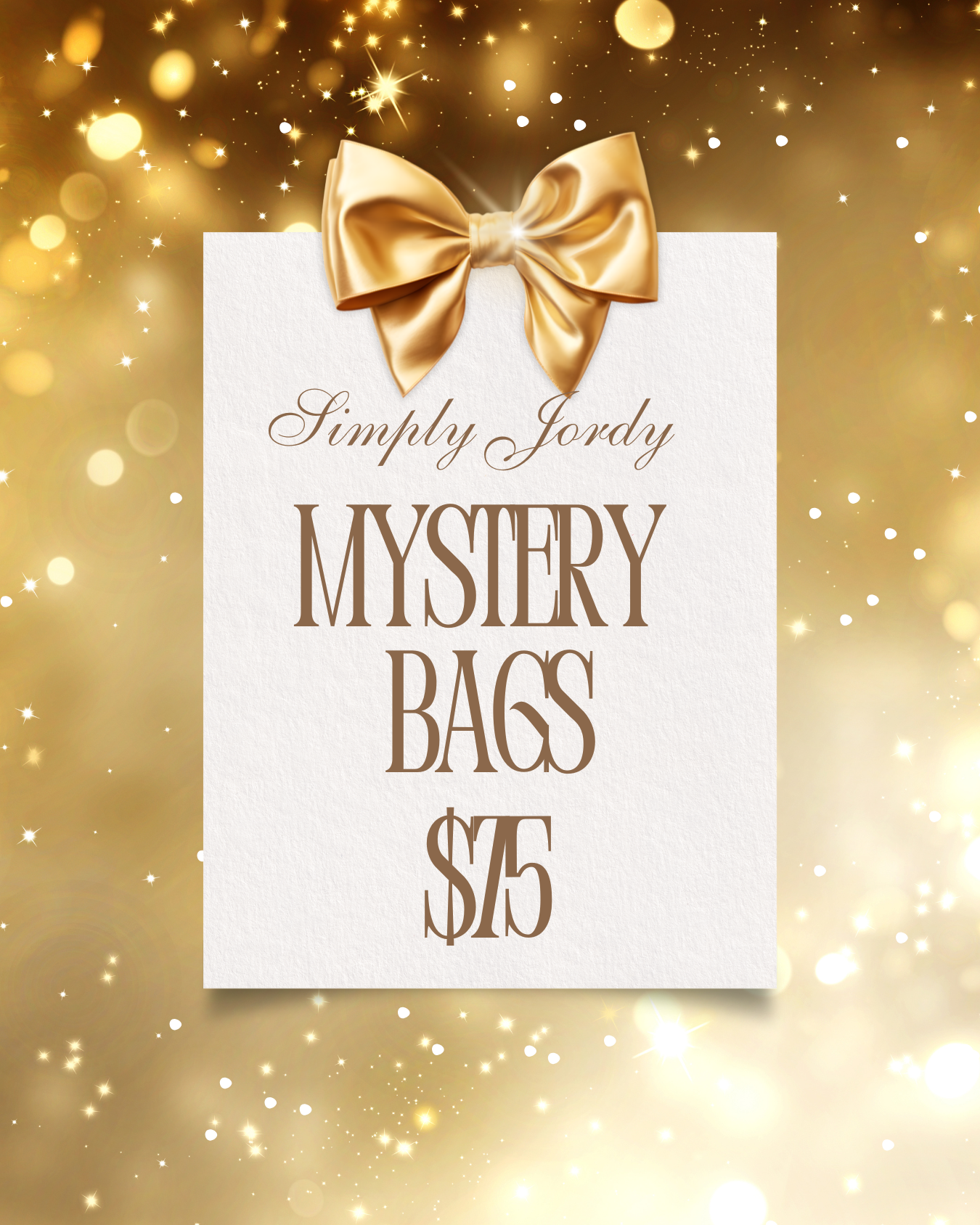 Mystery Bag $75 (worth up to $150)