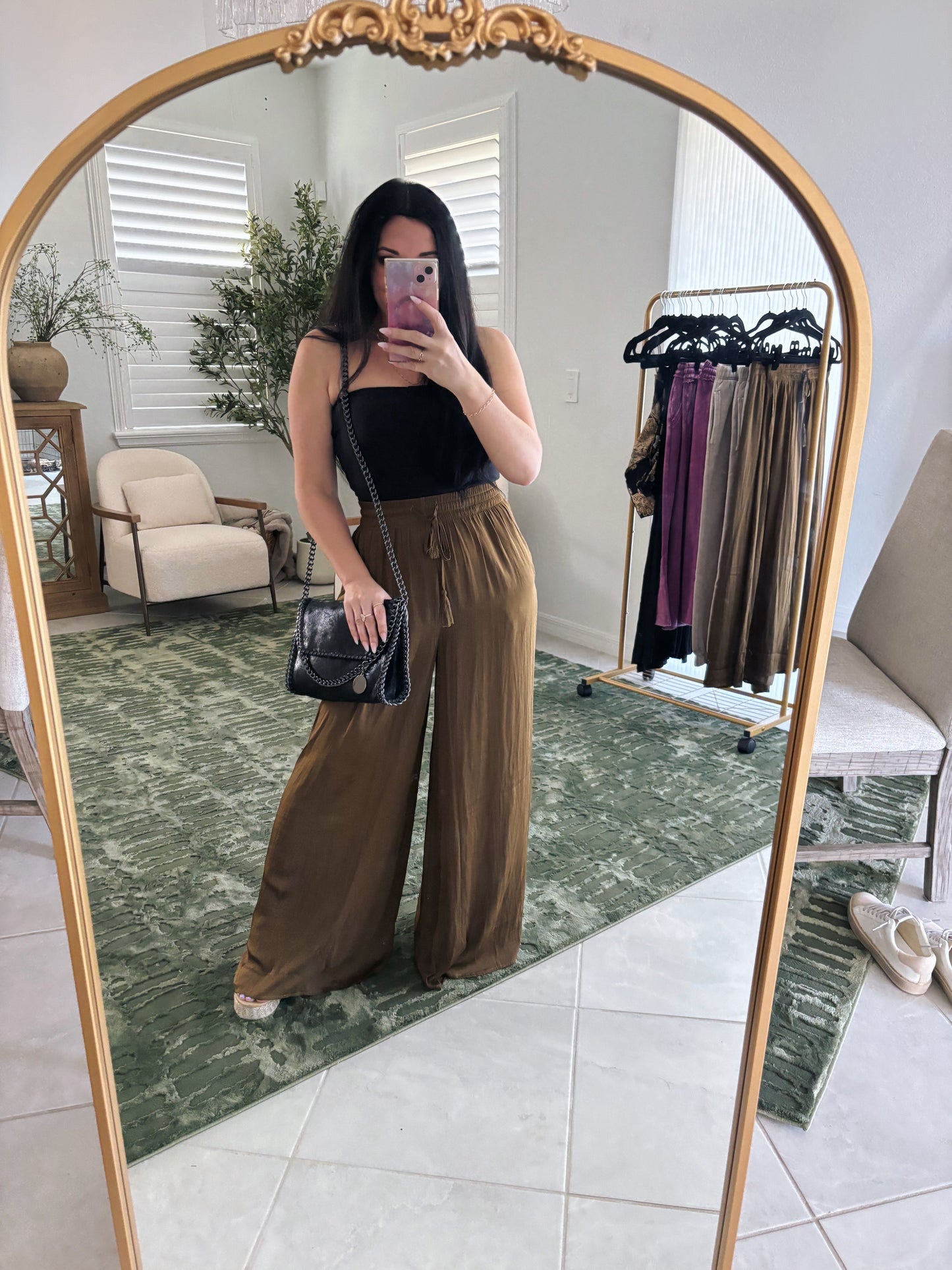 Olive Palazzo Pants