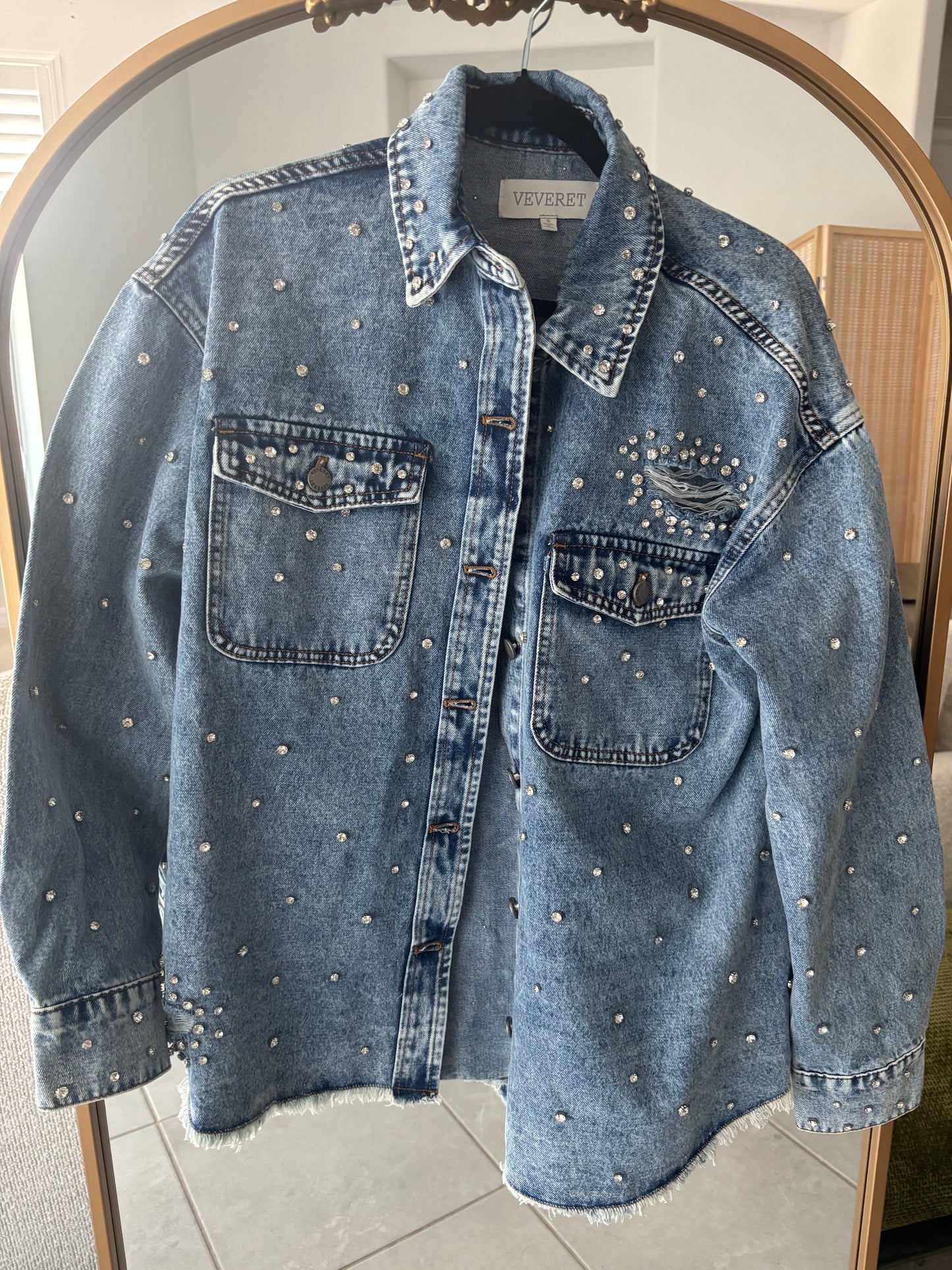 Rhinestone Cowboy Denim Jacket