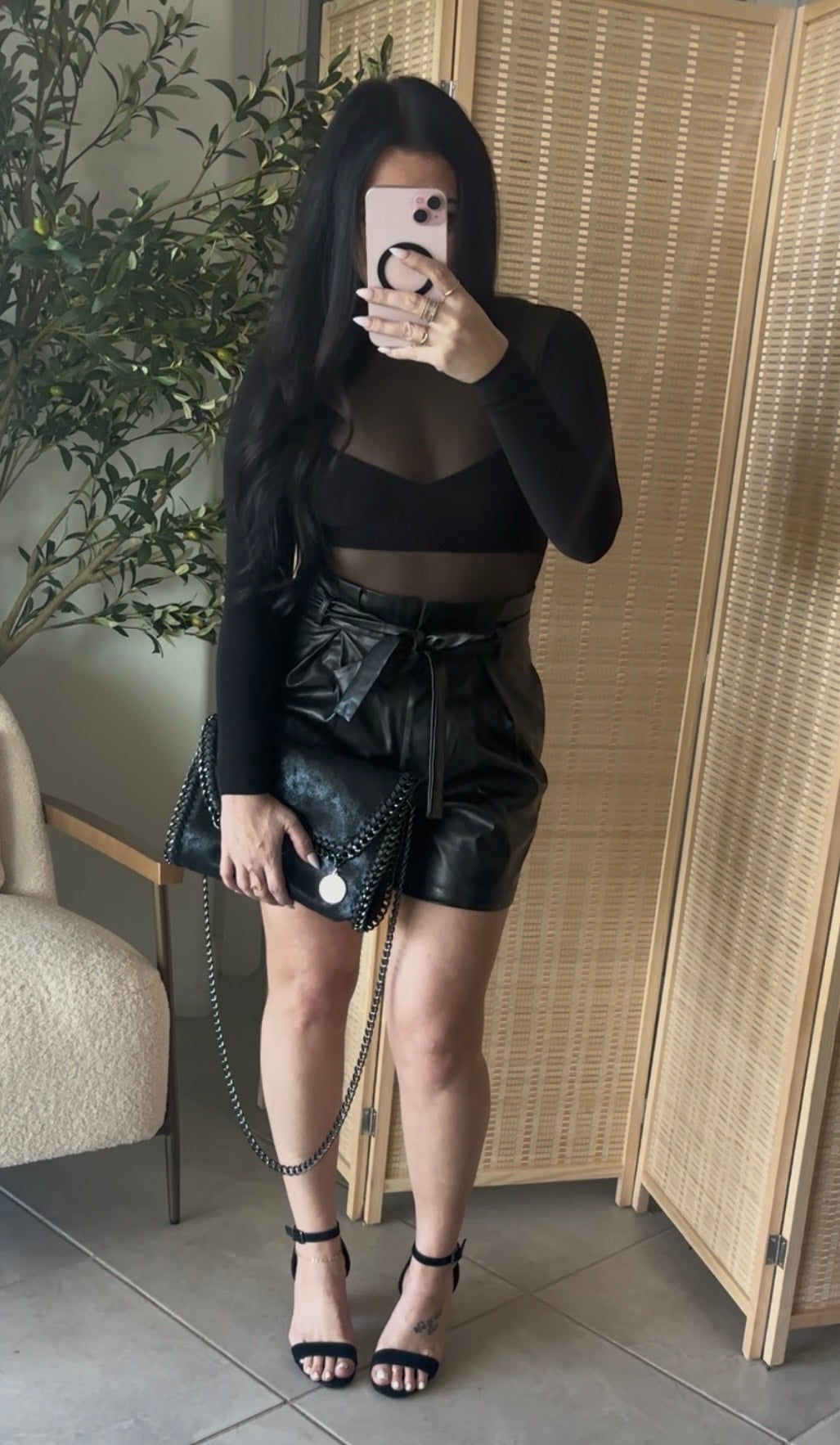 Chic Leather Shorts