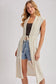Sheer Sleeveless Cardigan