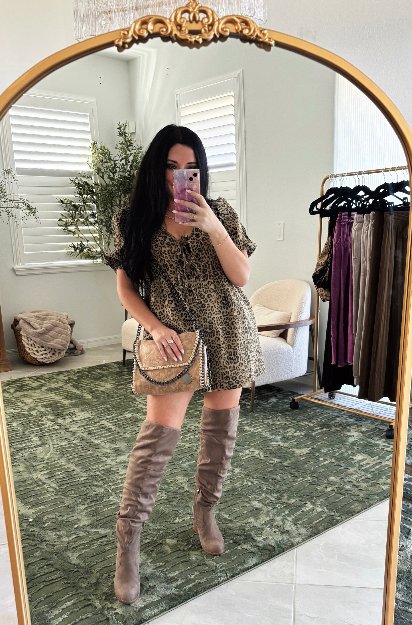 Monica Metal Chain Cross Body Clutch Bag