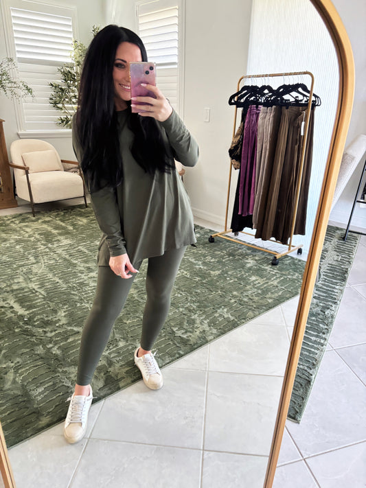 SJ Lounge Set- Olive