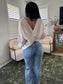 Criss-Cross Open Back Sweater