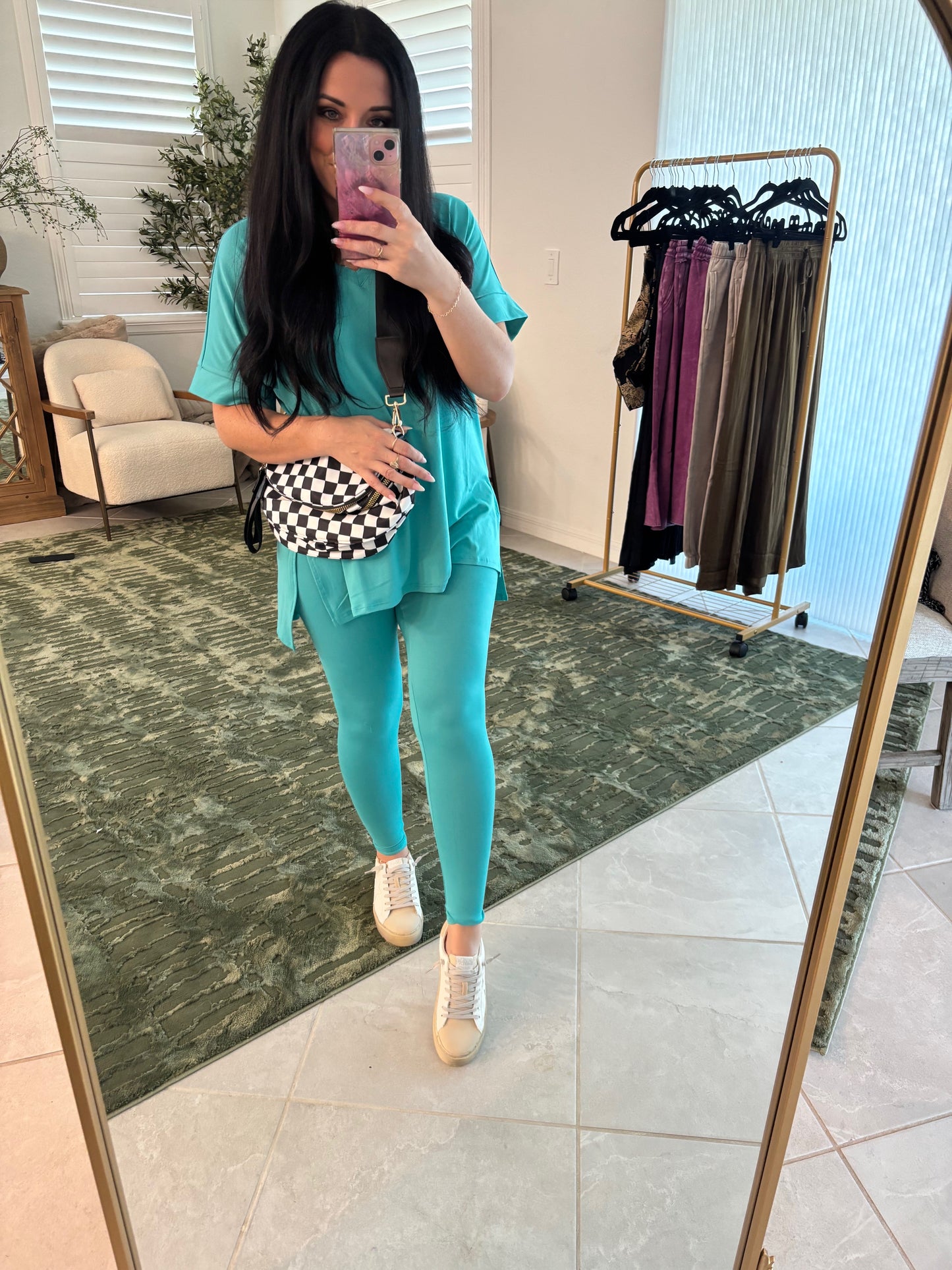 SJ Short Sleeve Lounge Set- Cayman