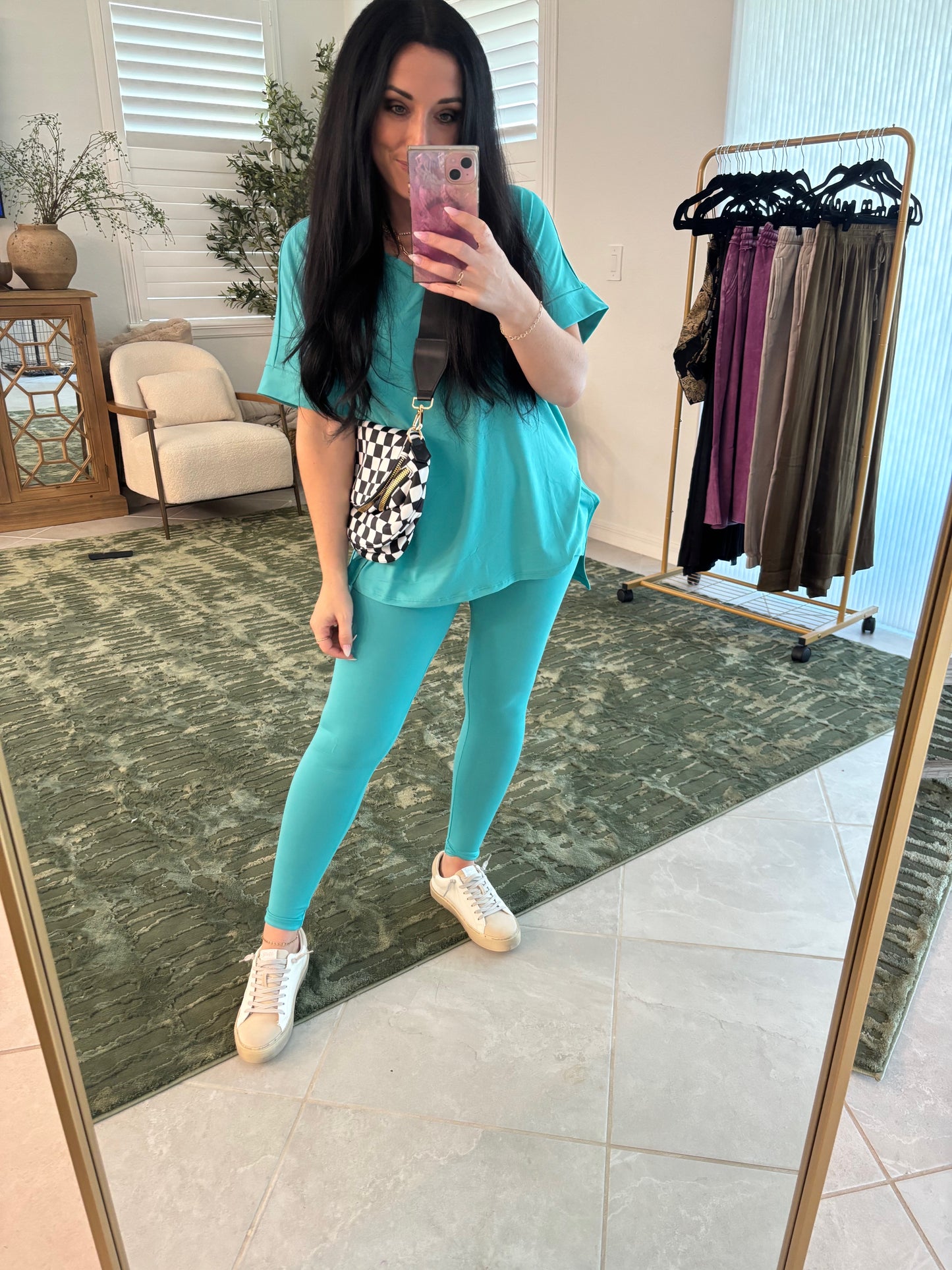 SJ Short Sleeve Lounge Set- Cayman