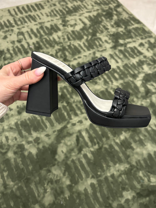 Zenda Braided Chunky Heel