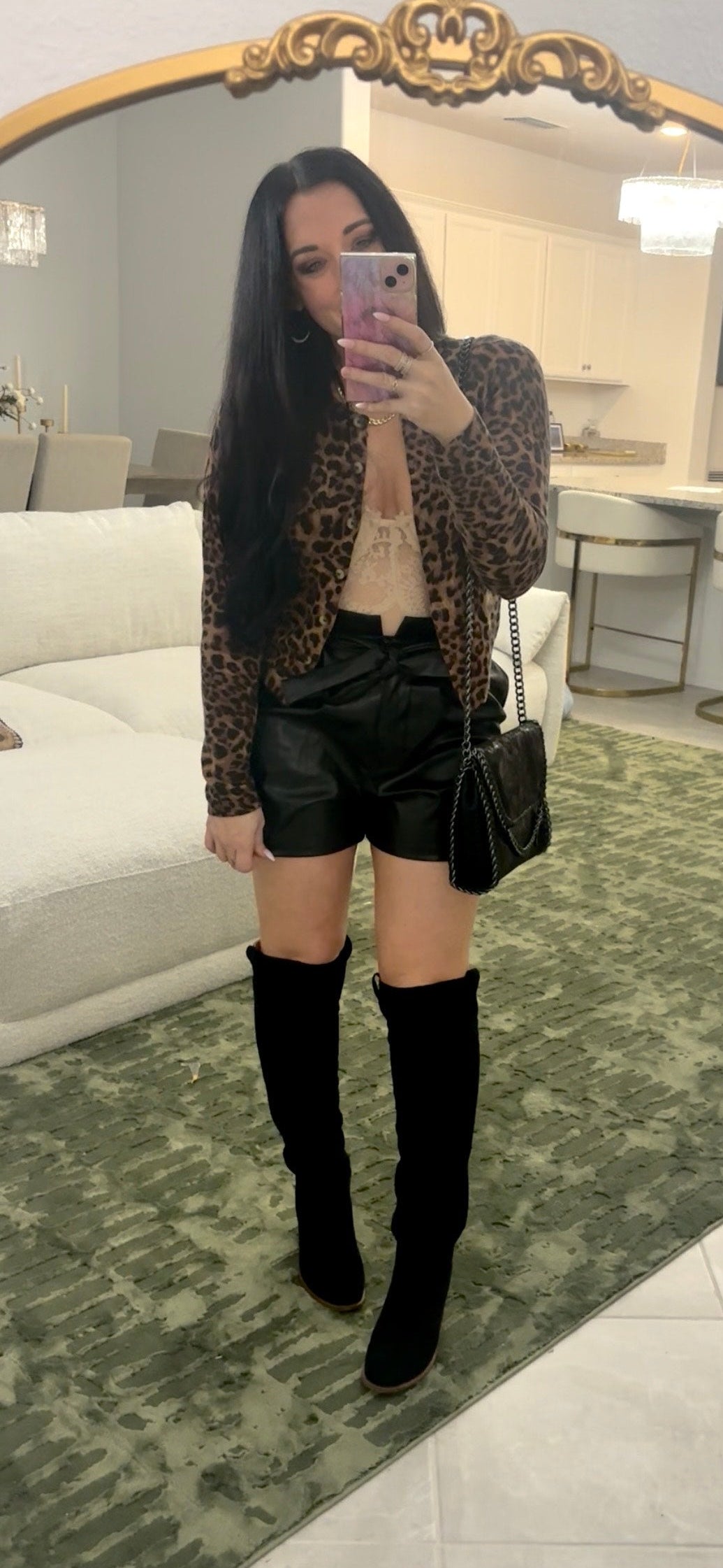 Christine Leopard Cardigan