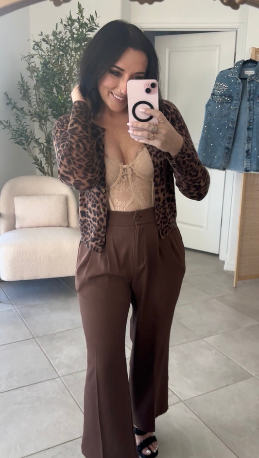 Christine Leopard Cardigan