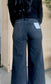 Daphne Wide Leg High Rise Black Denim
