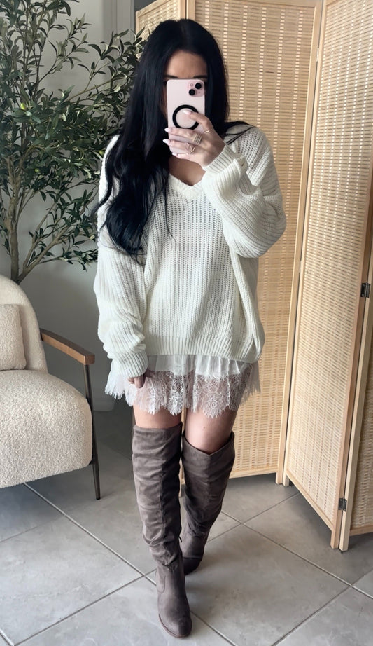Chunky Sweater- Ivory