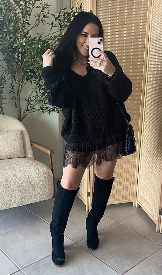Chunky Sweater- Black