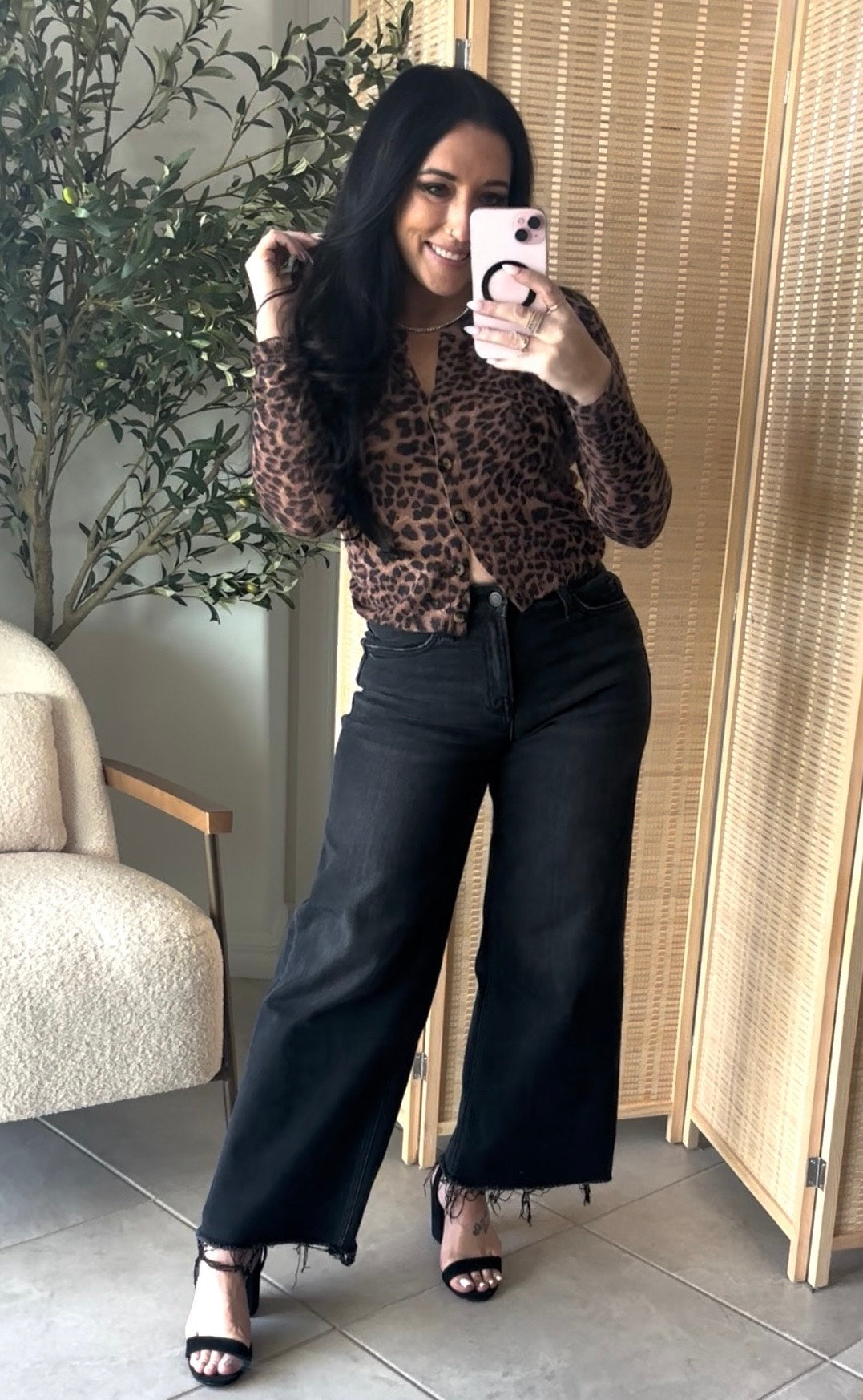 Christine Leopard Cardigan