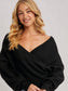 Crossover Wrap Knit Sweater