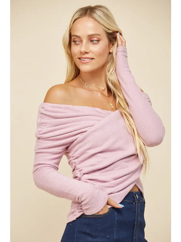 Soft Brushed Knit Sweater