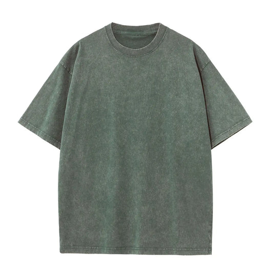 Oversized Vintage Tee- Olive