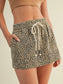 Ava Leopard Print Skort