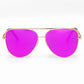 Top FOXX Cristina Mirrored Pink Aviator (Pre-order)
