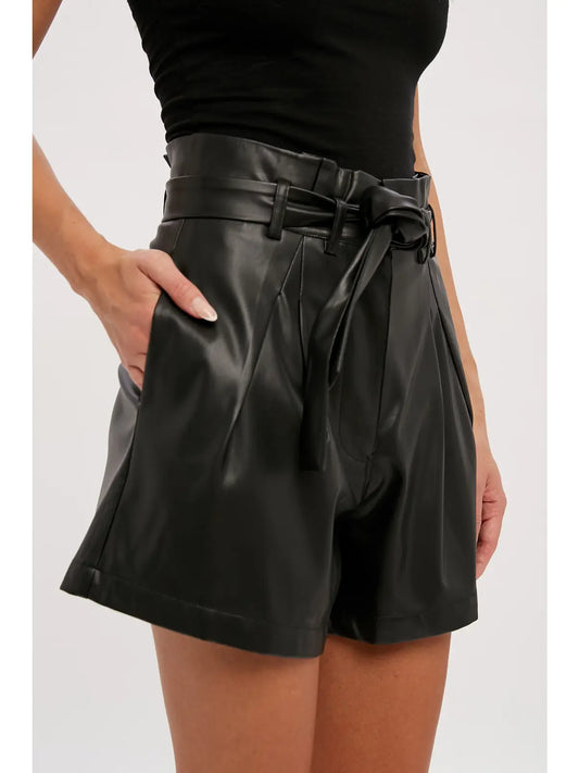 Chic Leather Shorts