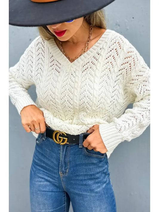 Ivory Twist Sweater