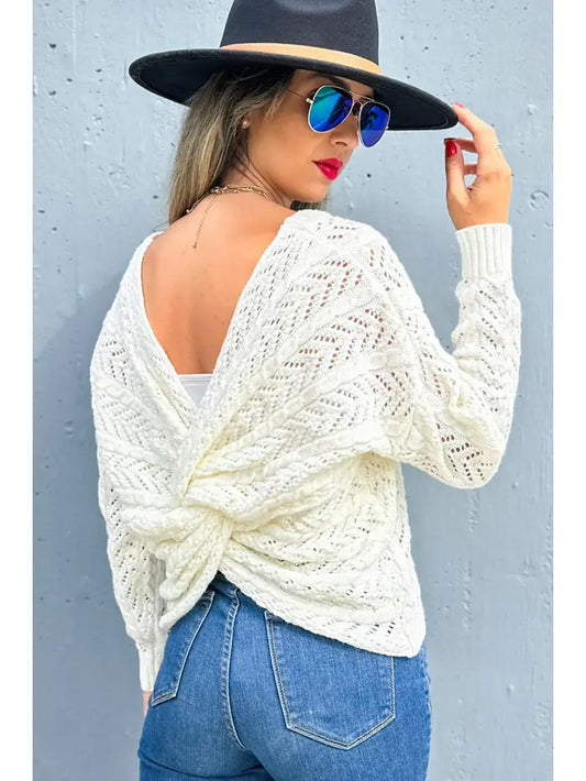 Ivory Twist Sweater